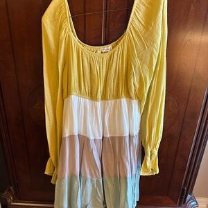 Colorblock Long Sleeve Women's Top